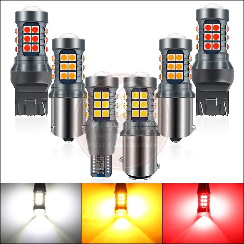 LED [T15 / 1156 / 1156 150 / 1157 / T20 7440 / T20 7443] [27 SMD Led Chips] สําหรับรถยนต์และรถจักรยา