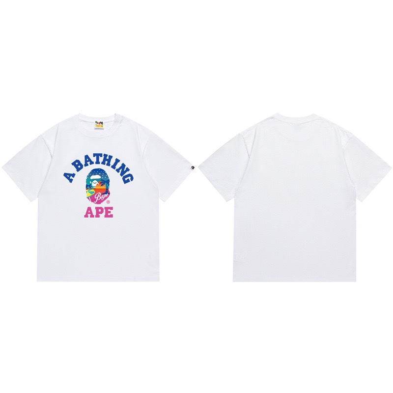 เสื้อยืด BAPE Miami พิมพ์คมชัด - เสื้อยืดผู้ชายและผู้หญิงทําจากผ้าฝ้ายคุณภาพสูง