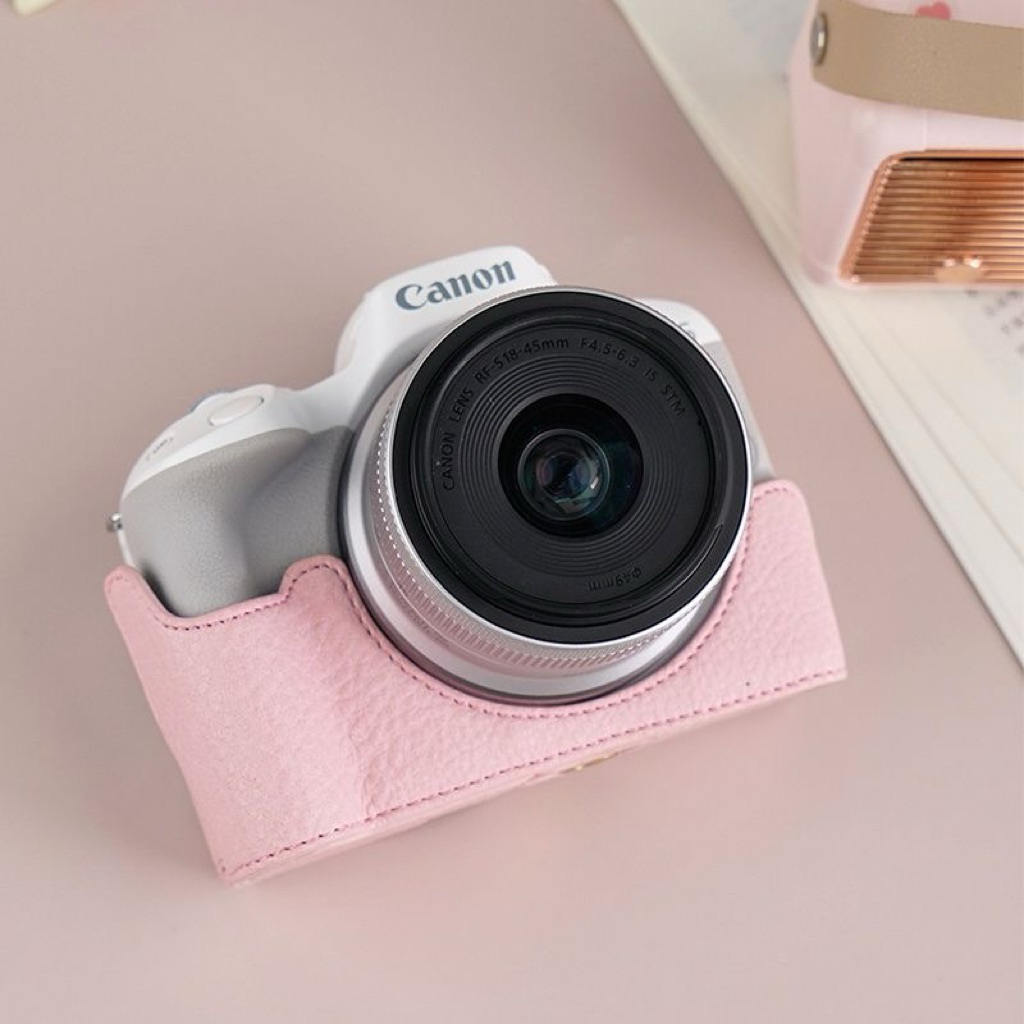 Halfcase Canon R50 R100 R50V เคสป้องกันกล้องหนัง