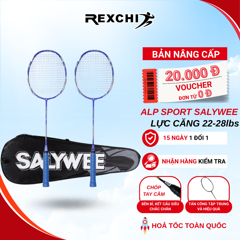 ALP SPORT SALYWEE 4UG5 ไม้แบดมินตันคาร์บอนเต็มรูปแบบคุณภาพสูงความตึงเครียด 22-28lbs ฟรีกระเป๋าถือ