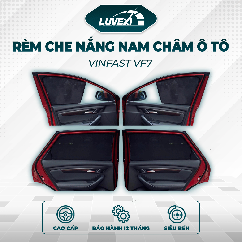 VINFAST VF7 Luvexi Car Sun Shades 24 เดือนชุด 4 คันแผงออกแบบรถ, Sun Shades