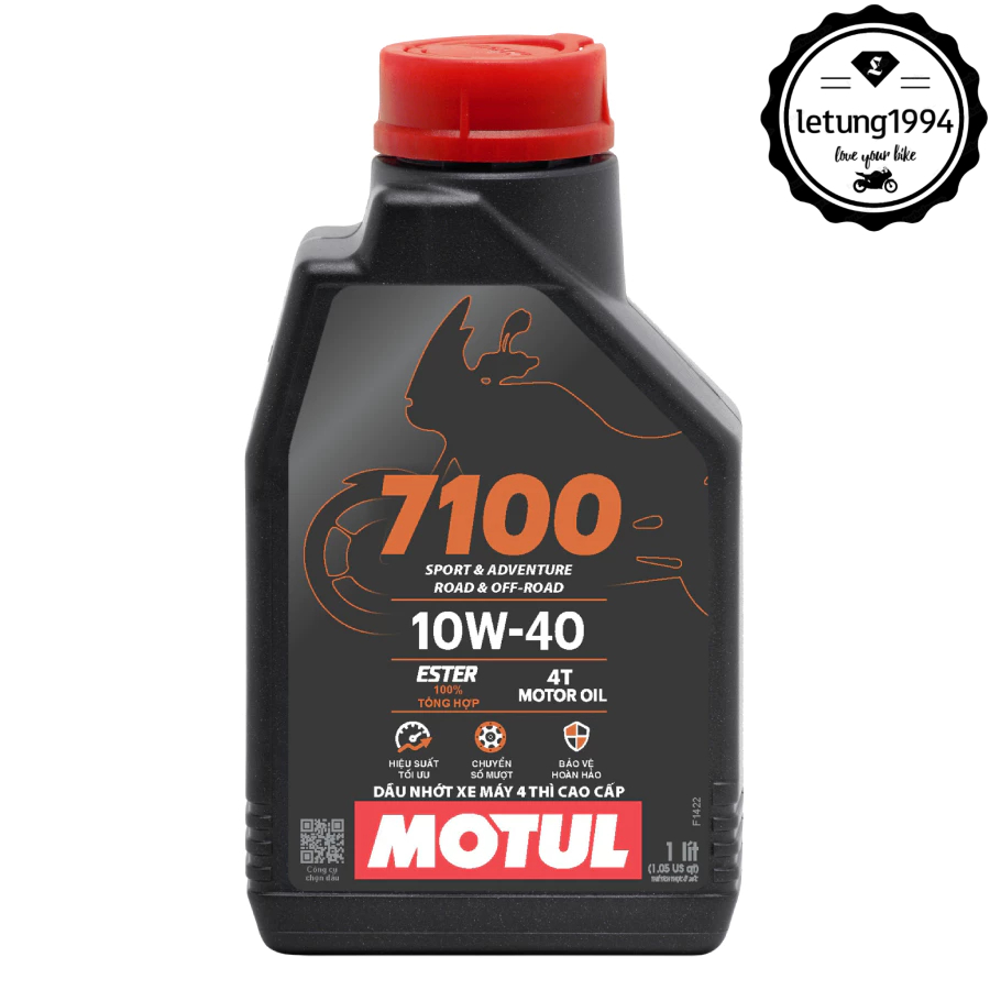 น้ํามันหล่อลื่นรถจักรยานยนต์ Motul 7100 10w40 ของแท้