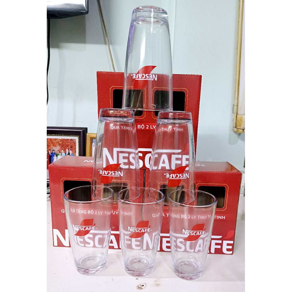 ชุดถ้วยแก้ว IMG อินโดนีเซีย 6 ชิ้น 350ml (ของขวัญ NSCAFE)