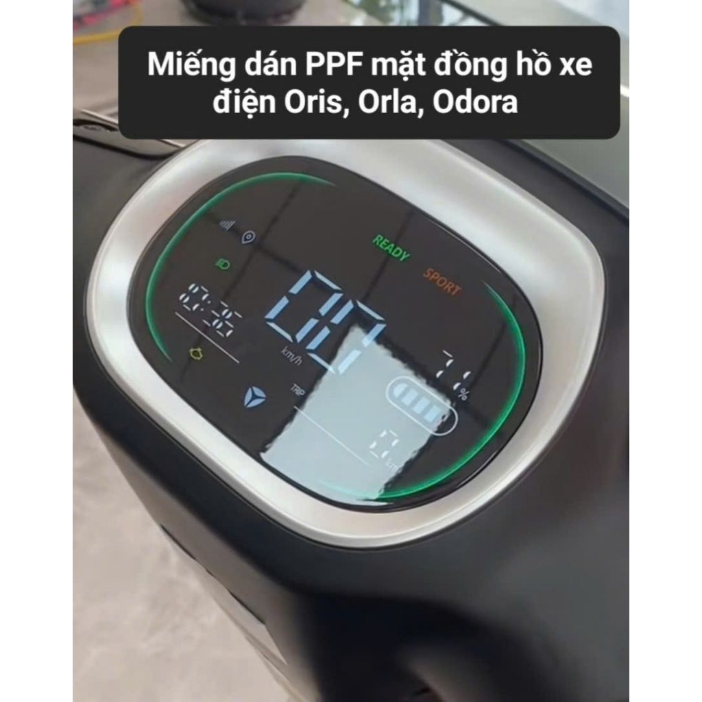 PPF สติ๊กเกอร์สําหรับรถยนต์ไฟฟ้าหน้านาฬิกา Yadea Orla, Oris,odora s1,odora s2.