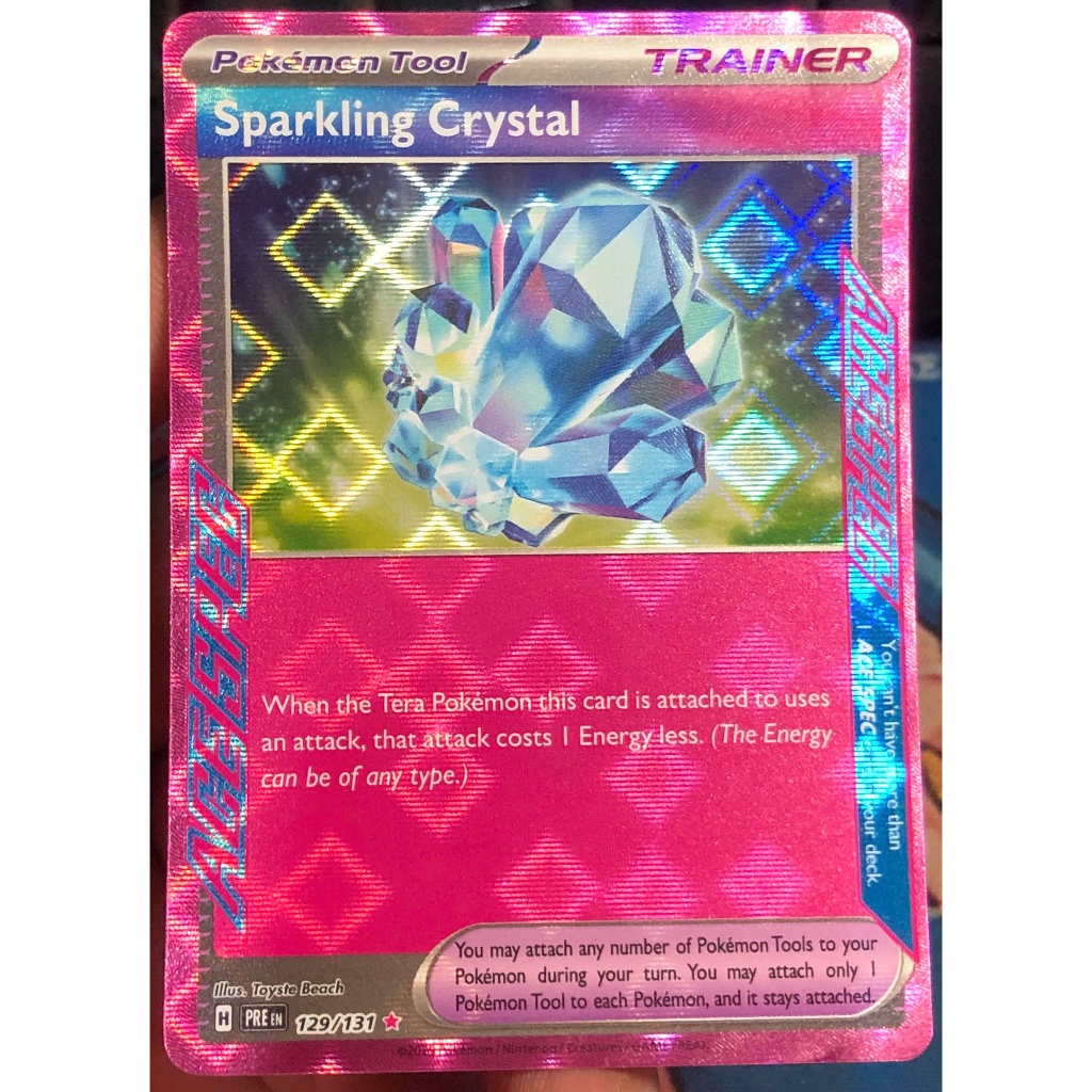 [KW2 Pokemon] [EN] การ์ดคริสตัลประกาย - 129/131 - Ace Rare