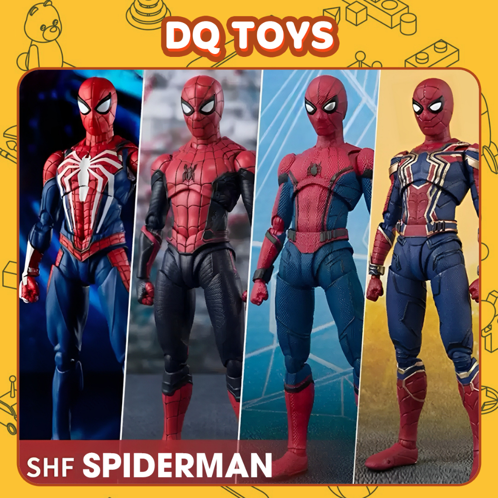 SPIDER MAN Avenger PS4 2099 Miles Morales Gwen Stacy Spider Verse Iron Spider Girl SHF DQ ของเล่น