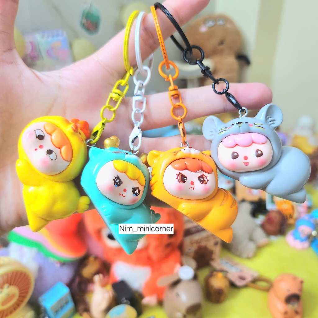 [BABYTHREE - BABY BA] พวงกุญแจ Baby Ba BB3/เชือกคล้องโทรศัพท์ 12 ราศี สัตว์