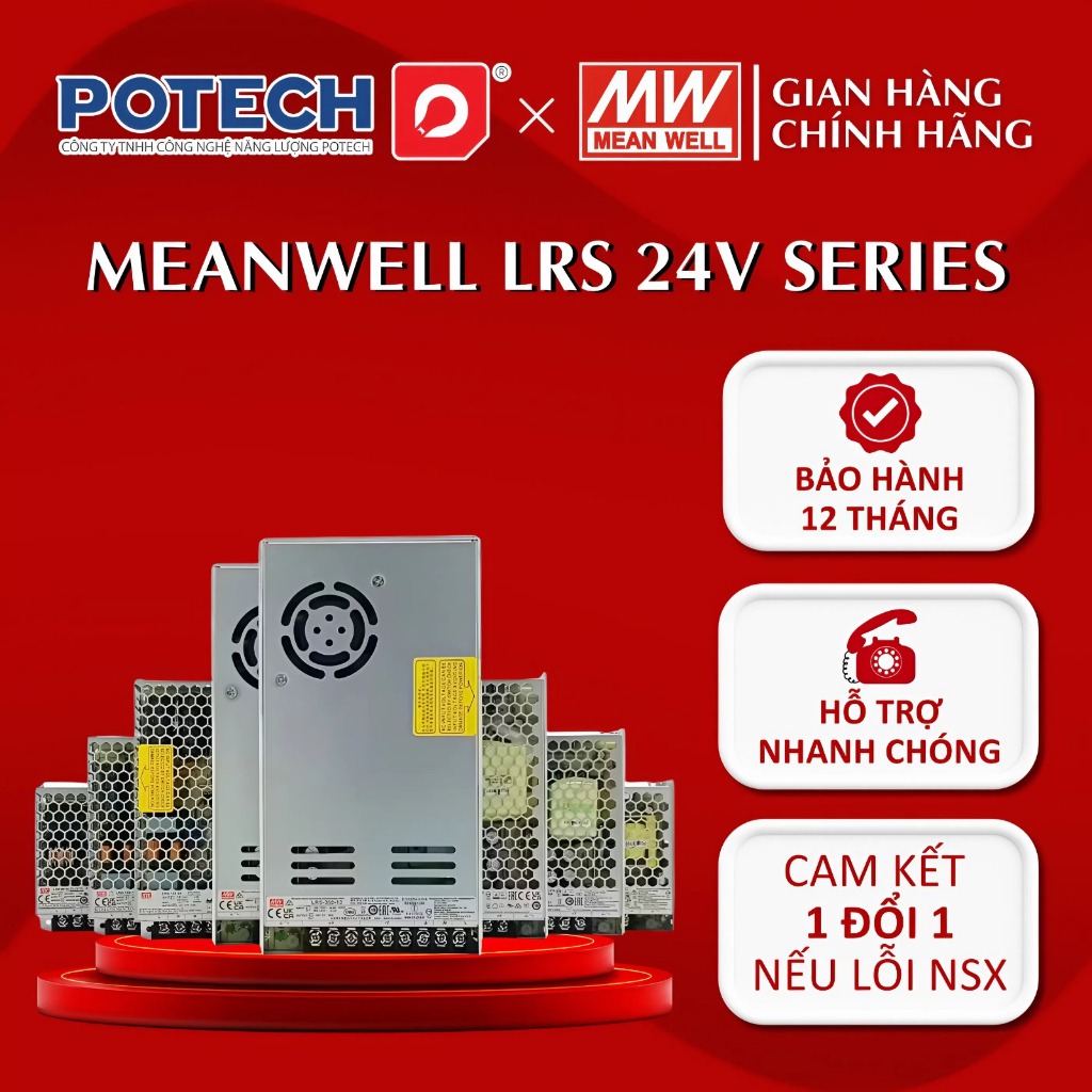 MEANWELL แหล่งจ่ายไฟ 24V,LRS-35-24,LRS-50-24,LRS-75-24,LRS-100-24,LRS-150-24,LRS-200-24,LRS-350-24,L