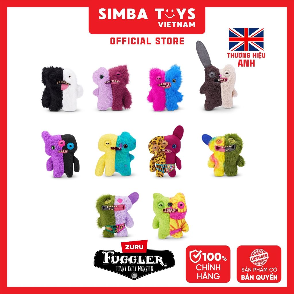 ZURU ของเล่น Fuggler Misfit Monsters 9 ของเล่นสะสม" 15726 - ของเล่น Simba เวียดนาม