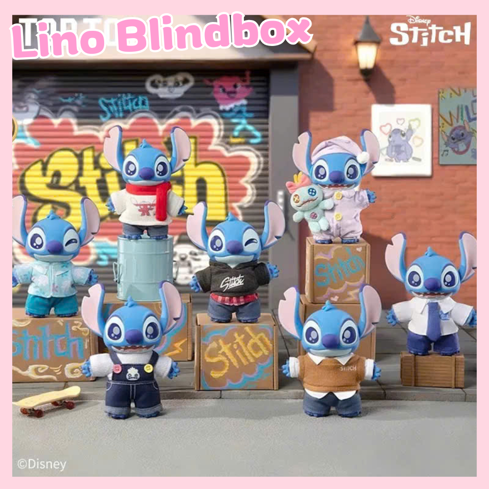พวงกุญแจกล่องตาบอดของแท้ Toptoy Stitch Dress up Show - Stitch Blind Box