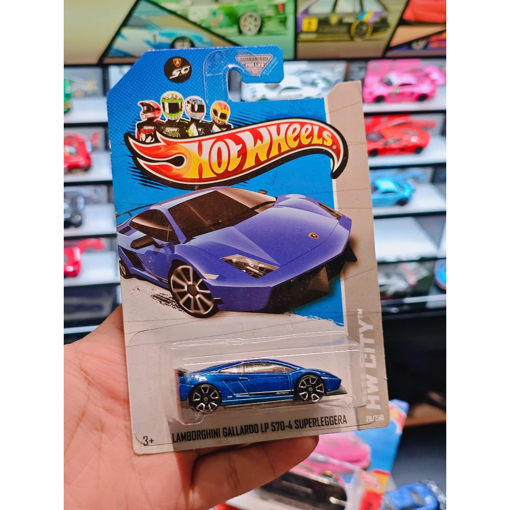 Hot Wheels Lamborghini Gallardo LP 570-4 Superleggera (สีน้ําเงิน)