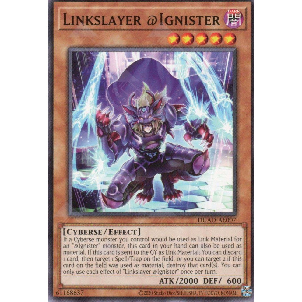 [KW2 Yugioh] [EN-AE] การ์ด DUAD-AE007 Linkslayer @Igniper (N) – ทั่วไป