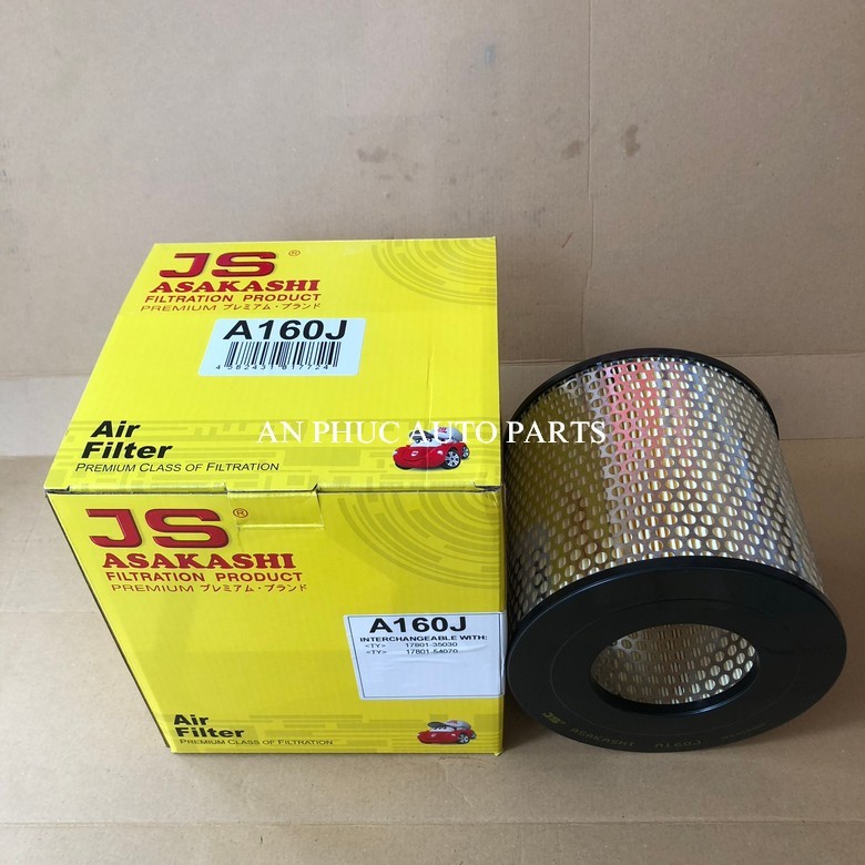 กรองแอร์เครื่องยนต์ Toyota Zace 1.8 2000-2005 JS รหัส A160J Toyota 17801-35030, 17801-54070, 17801-8