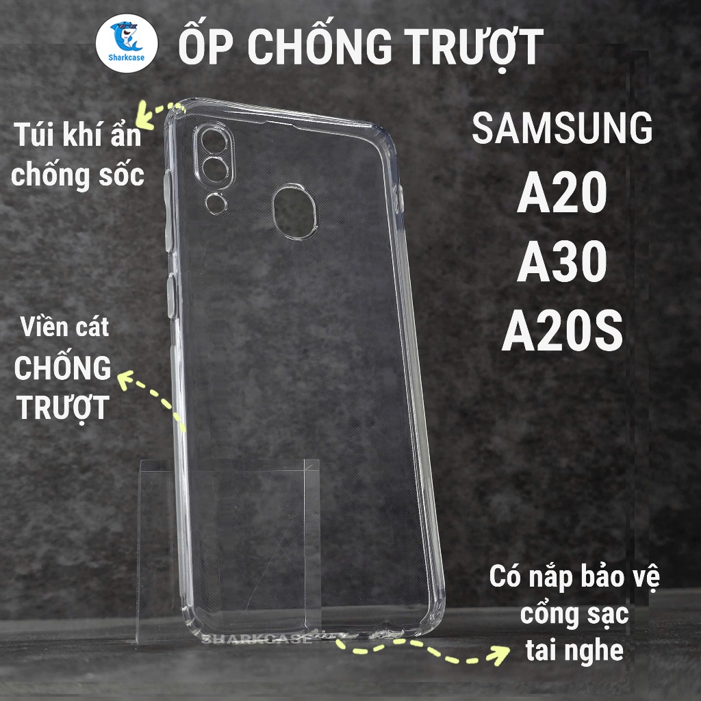 เคส Samsung A20 / A30 / A20S กันลื่น ซิลิโคนคุณภาพสูง กันกระแทก ปกป้องโทรศัพท์ sharkcase