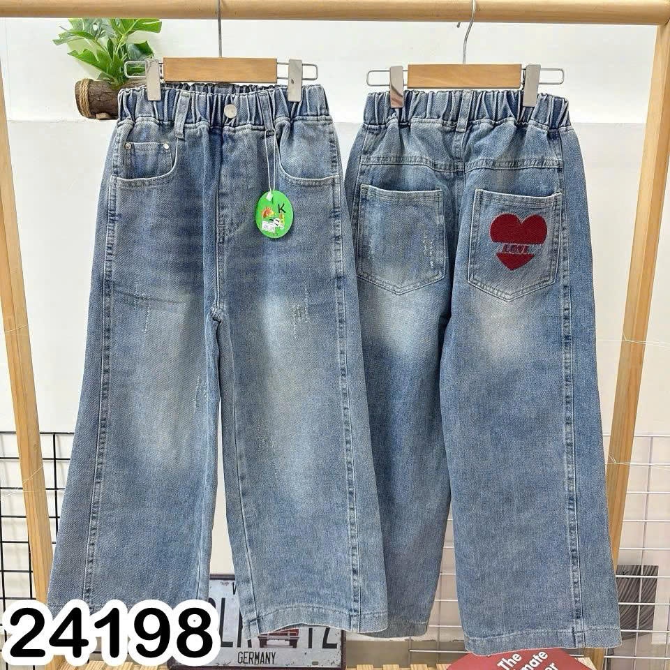 SUPER BEAUTIFUL GIRLS WIDE-LET JEANS - SIZE 11-16 YEARS |BIGBABY Q2 BIGBABY Q2 Q2 Q2 BIGBABY