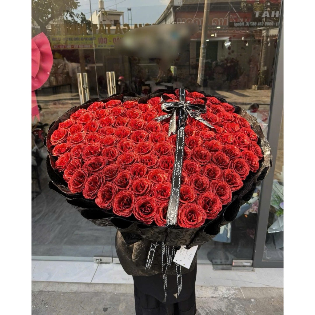 FLOWER BOUQUET OF 100 FLOWERS.( CAN CHANGE FLOWER COLORS, สีกระดาษ) ซุปเปอร์ยักษ์ BOUQUET