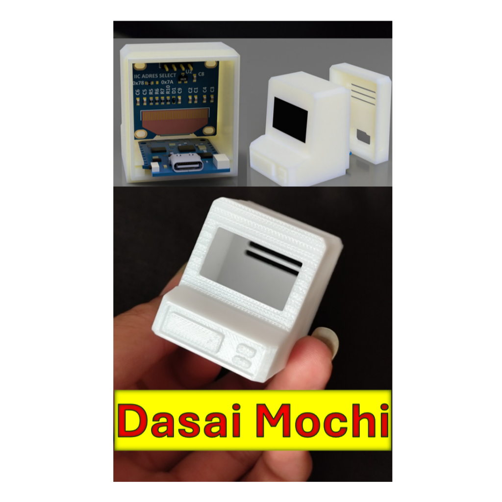 เคส Dasai Mochi พิมพ์ลาย 3D พลาสติก, เคสตกแต่งหุ่นยนต์อารมณ์ DIY || เคสทีวีเท่านั้น