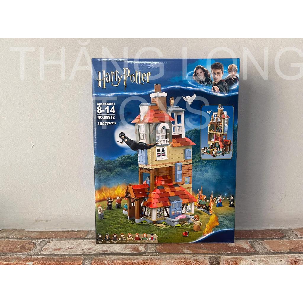 ของเล่นปริศนา 99912 6047 75980 Harry Potter Gorgeous Burrow Farm Attack