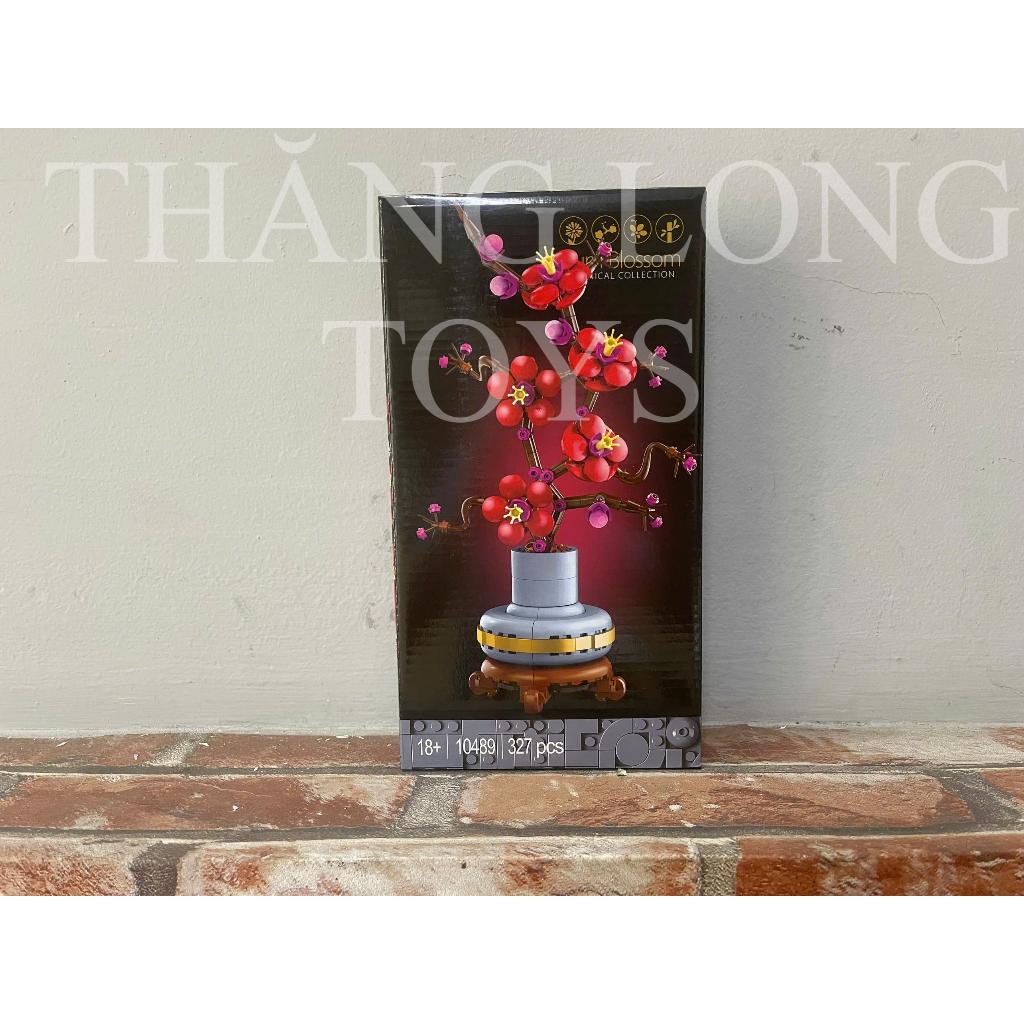 ของเล่นปริศนา 10489 10369 โมเดลดอกพีชสวยงาม