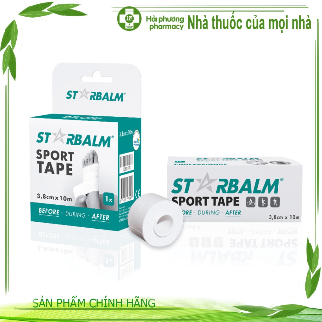 StarBalm Sport Tape 3.8cm x 10m (StarBalm Sport Tape) ปกป้องข้อต่อระหว่างการออกกําลังกาย