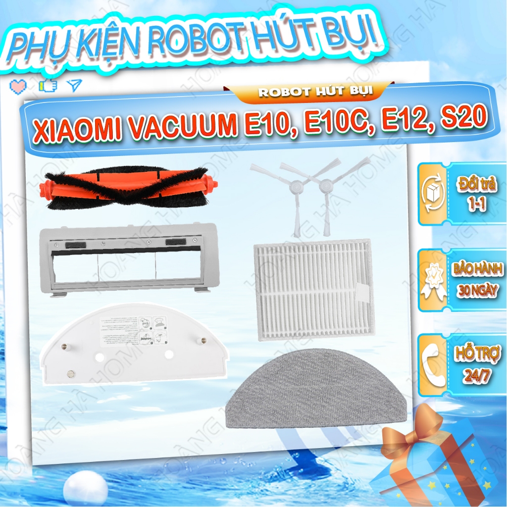 Xiaomi Vacuum E10 E10C E12 หุ่นยนต์ อุปกรณ์เสริมเครื่องดูดฝุ่น - อุปกรณ์เสริมหุ่นยนต์เครื่องดูดฝุ่น 