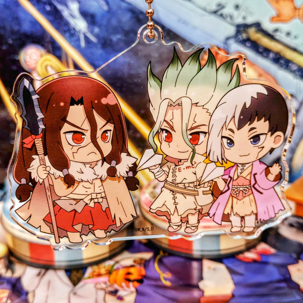 [Dr.Stone] รวมอุปกรณ์เสริม Dr Stone (Strap, Badge, กุญแจอะคริลิค, Standee - Official)