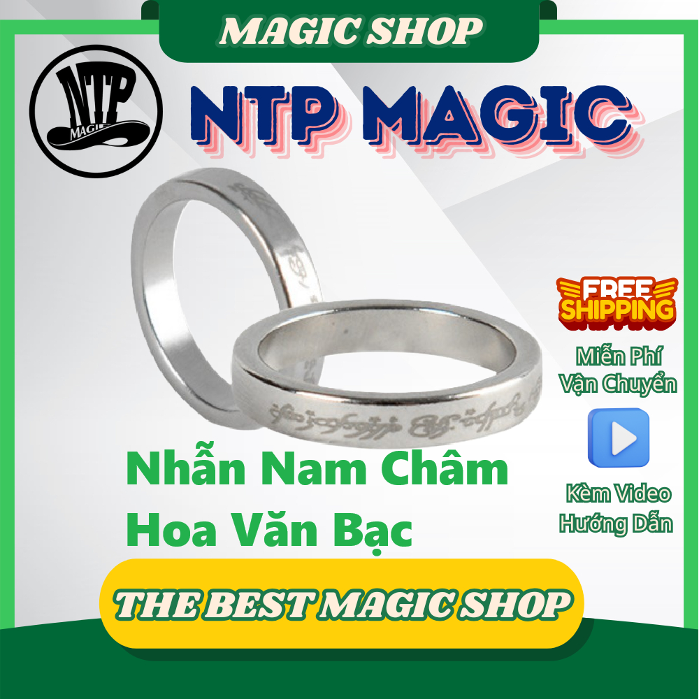 Magic Magnetic Ring PK Ring สีเงิน – สินค้านําเข้าคุณภาพสูง แรงดึงดูด!