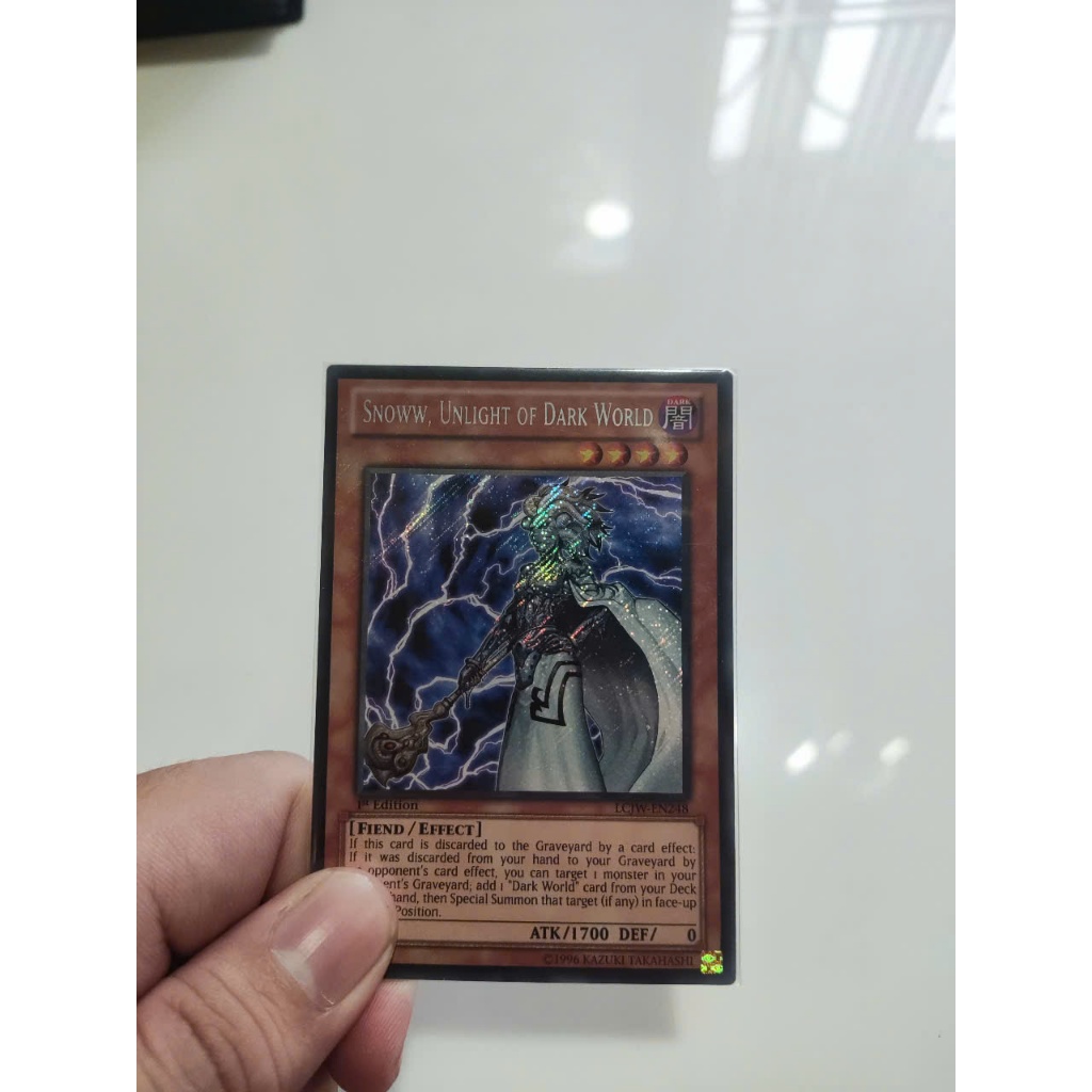 การ์ด YUGIOH ของแท้ (รูปแบบ Redu): Snoww, Unlight of Dark World - LCJW-EN248 - Secret Rare