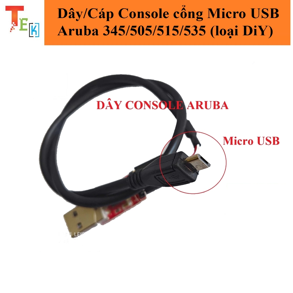 สายคอนโซล Micro USB/สายสําหรับ Aruba 345/505/515/535 (แบบ DiY)