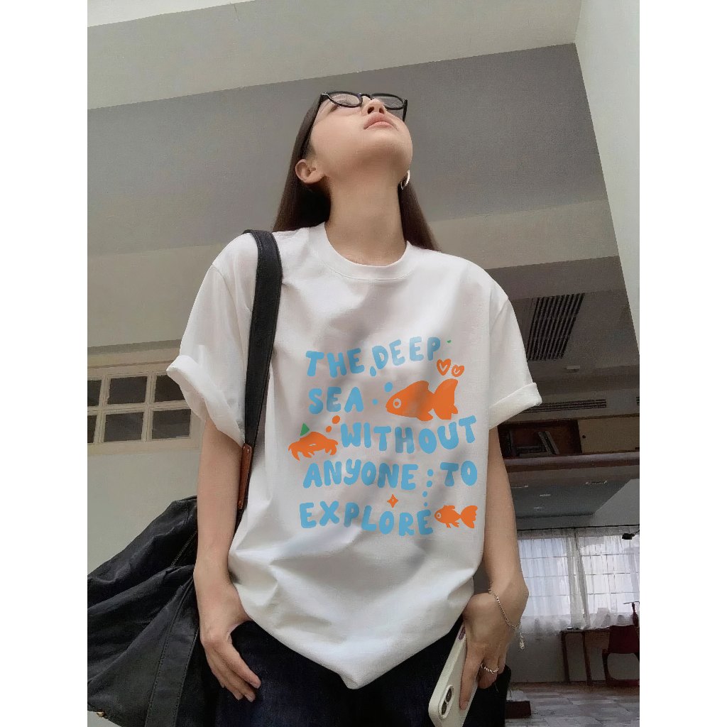 เสื้อยืด CIRCLE - Mystery Deep Sea TEE สําหรับผู้ชายและผู้หญิงผ้าฝ้ายคุณภาพสูง - THE CIRCLE VN