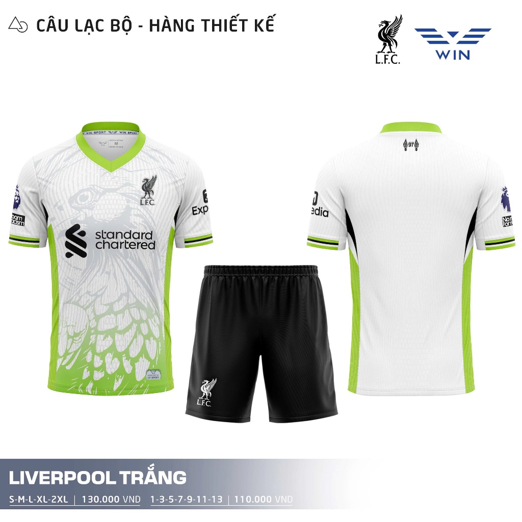 WIN SPORT - LIVER.POOL 2024 ชุดฟุตบอล ผ้ายืด ซึมซับเร็ว บางและเบา