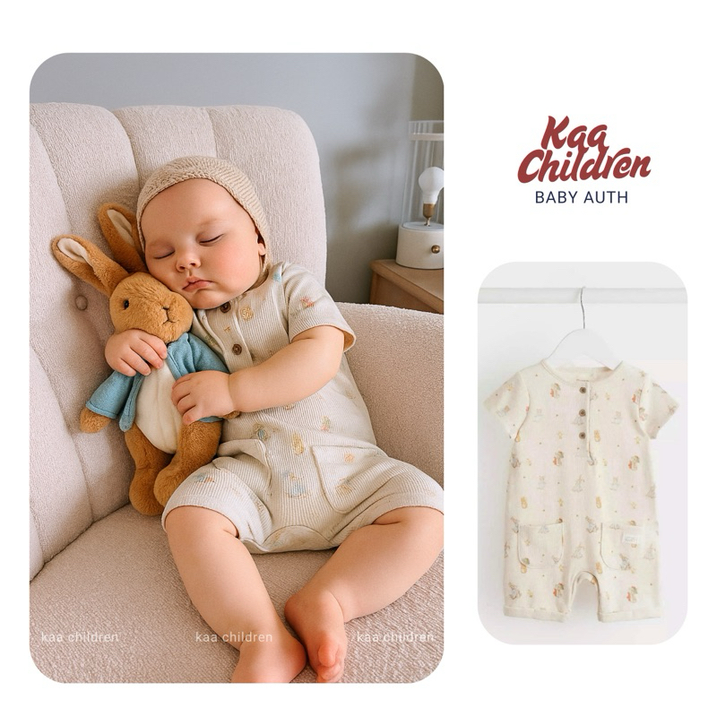 ชุดรอมเปอร์ ชุดรอมเปอร์ ชุดรอมเปอร์ | ชุดบอดี้สูทเด็ก Peter Rabbit - ของแท้ UK