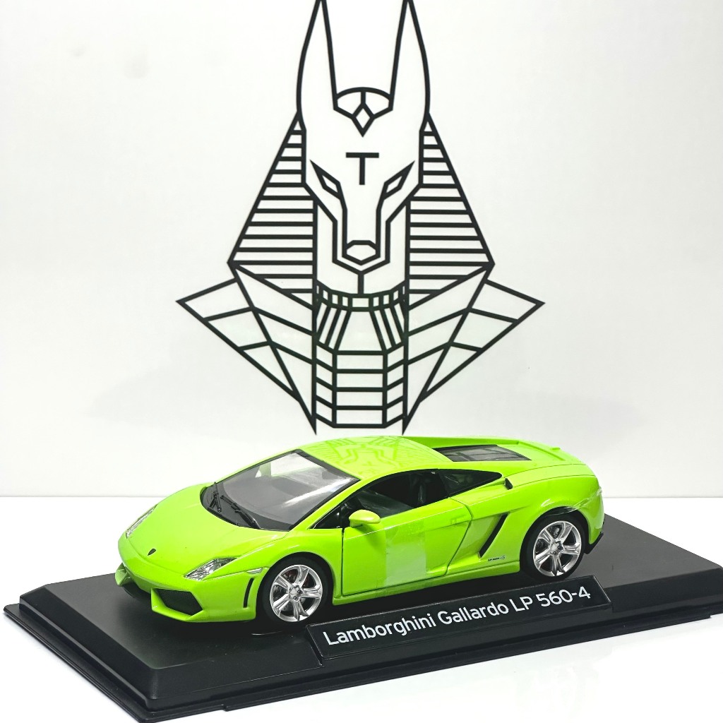 1/24 รถโลหะรุ่น LAMBOGHINI GALLARDO LP560-4 Supercar พร้อมขาตั้งสําหรับโต๊ะแสดง