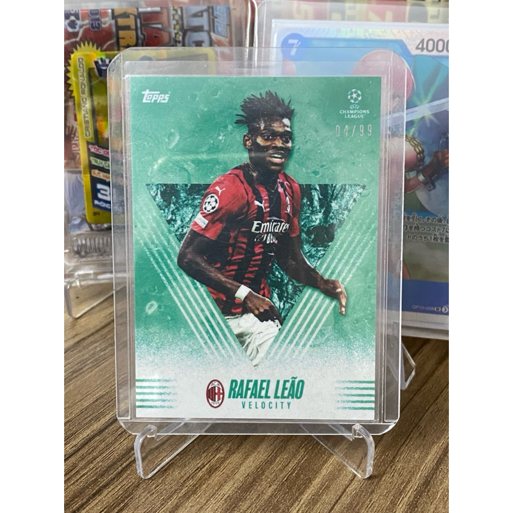 [SOLD OUT เท่านั้นสําหรับจอแสดงผล] Rafael Leao Topps UCL 2021 Velocity (04)/99 AC Milan Jersey Limit