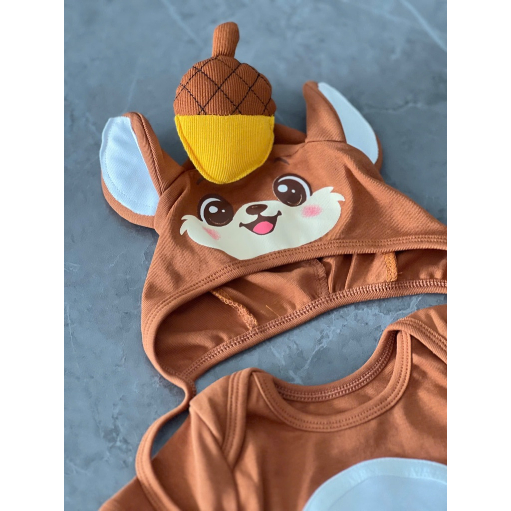 ADORABLE BROWN Squirrel SUIT SET FOR BABY