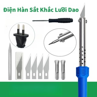 9 Bộ Điện Hàn Sắt Khắc Lưỡi Dao/Làm Nóng Dao Hàn Công Dụng/Điện Làm Nóng Khắc Dao Điện Hàn Sắt Sưởi Dao