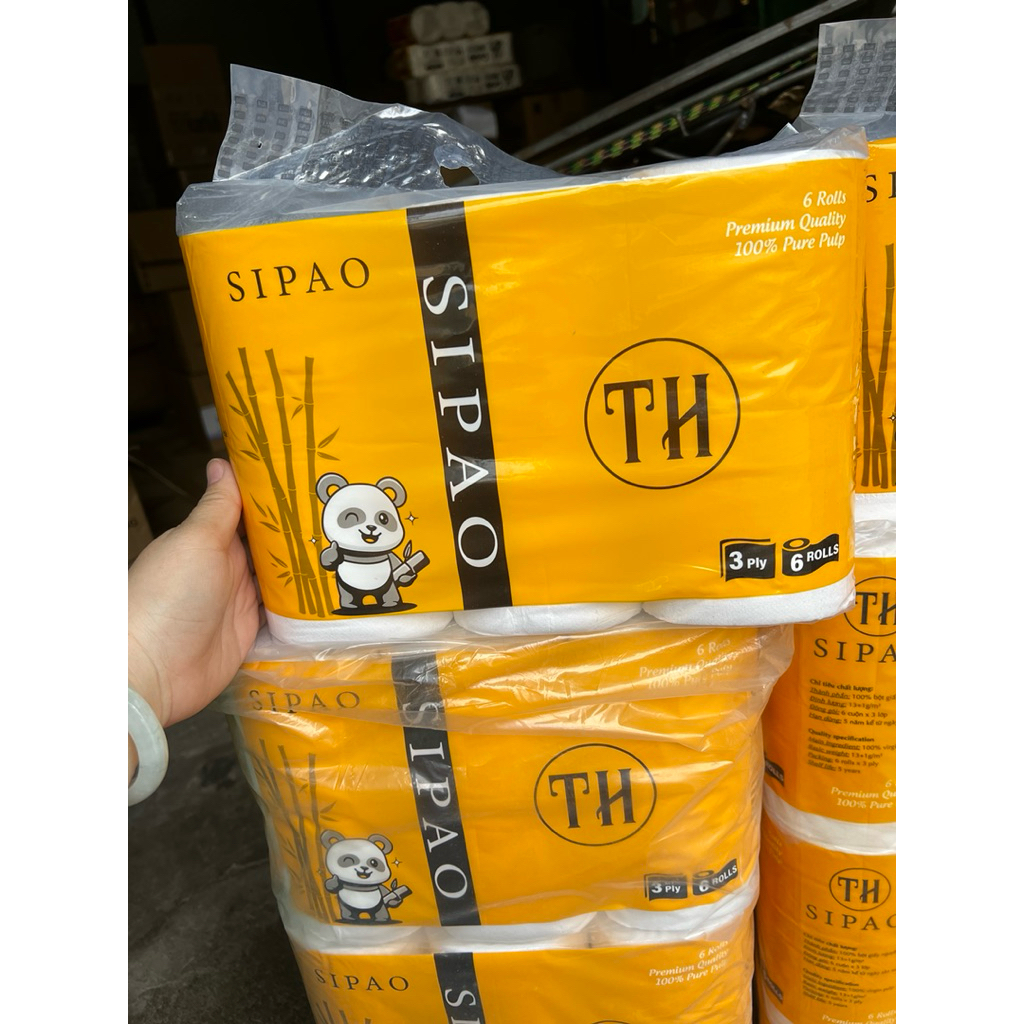 ม้วน SIPAO ไร้แกน 6 ชิ้น