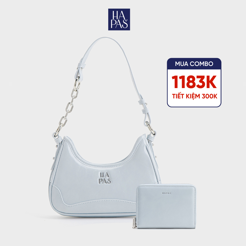 HAPAS Blue Lea Chain กระเป๋าสะพายไหล่ผู้หญิง Size 23 - TDV240989