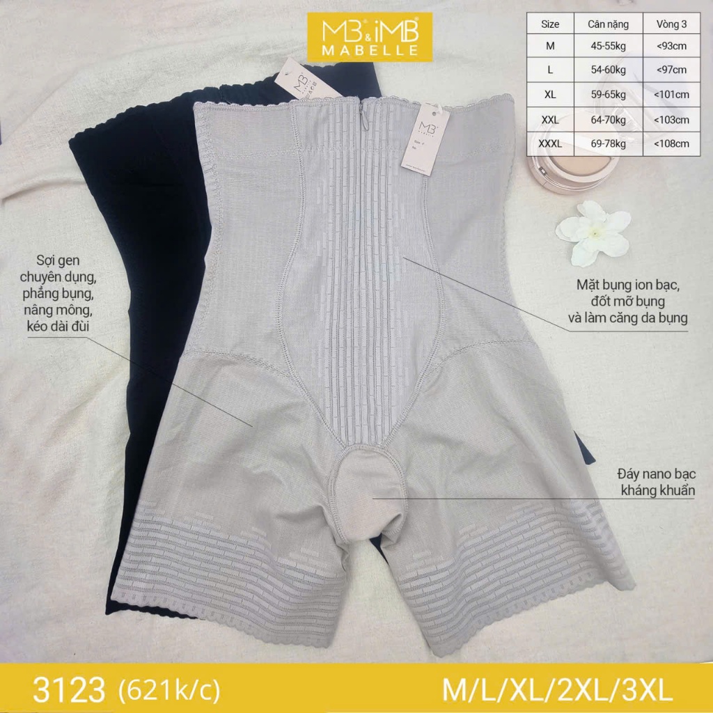 3123 Mb Mabelle gene กางเกงทรงเผาผลาญไขมัน ยกก้นเทพ 45-80kg