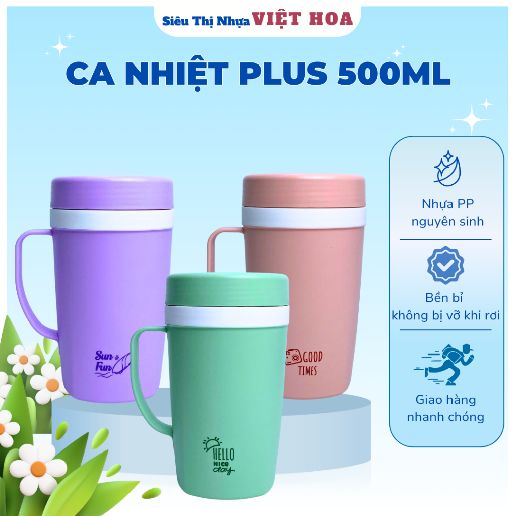 แก้วเก็บความร้อนความจุ 350ml - 500ml - 750ml - 1000ml แก้วน้ําแข็ง แก้วกาแฟนม แก้วเก็บความเย็น Plus 