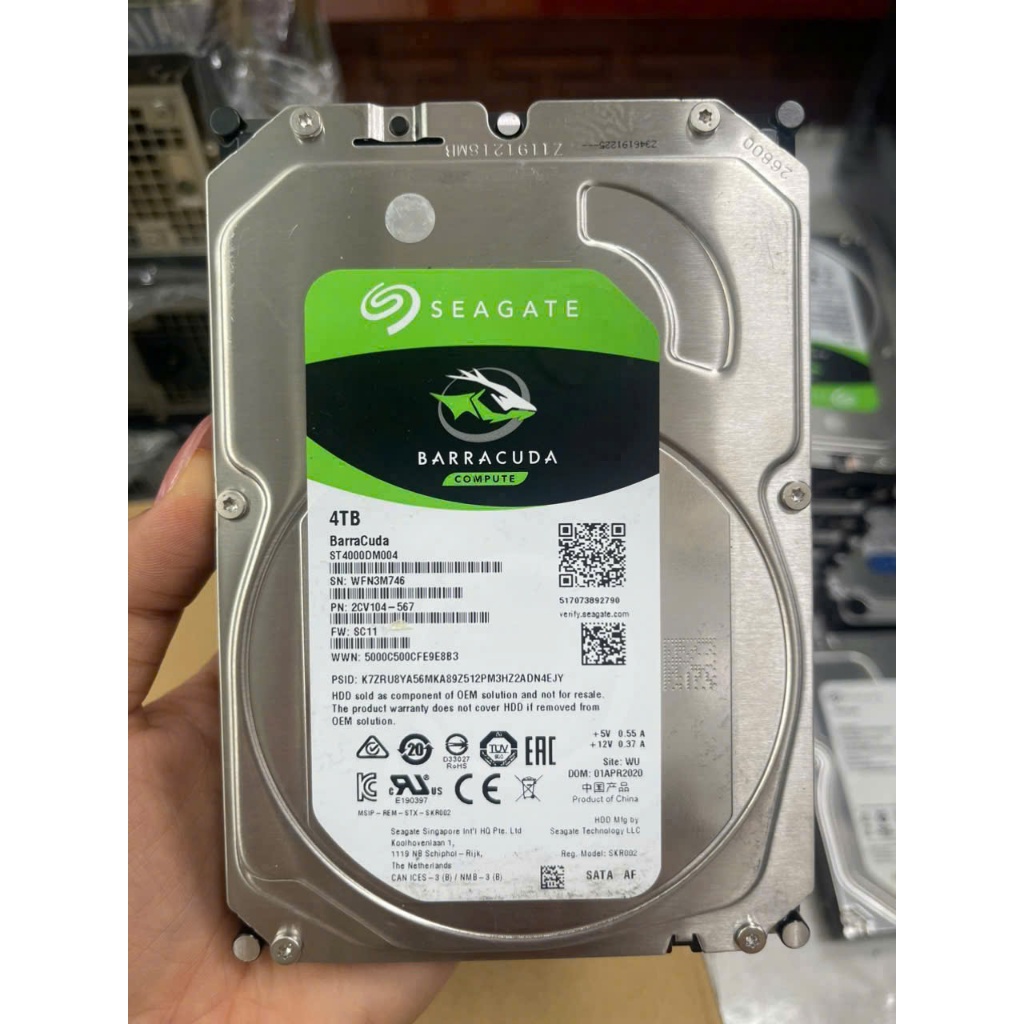 [ถูกสุดๆ USED]HDD, Seagate barracuda ฮาร์ดไดรฟ์ 2TB,3TB,4TB,6TB,8TB วันที่ 2022,2023 สินค้ามือสอง