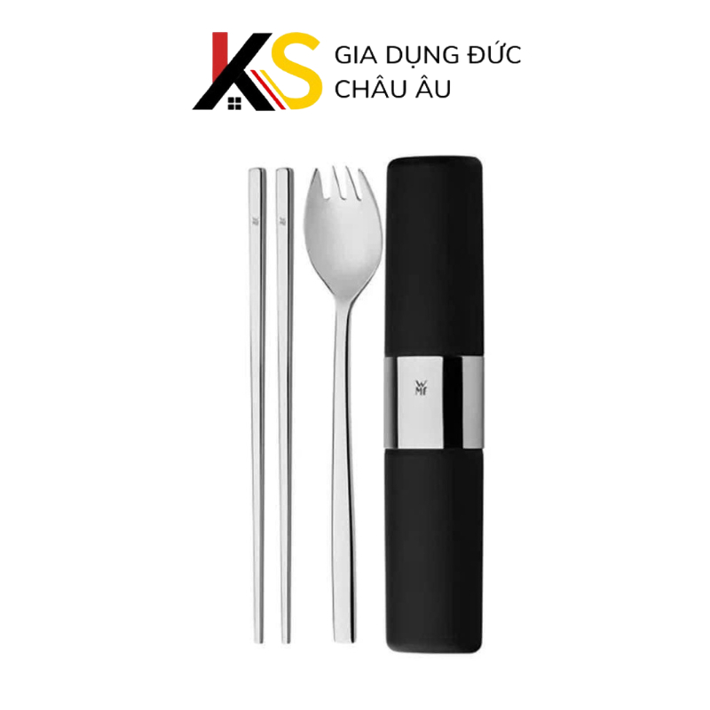 WMF ของฉัน2ไป ชุดช้อนส้อมช้อนส้อมตะเกียบ 5 ชิ้น 5 ชิ้น สีดํา