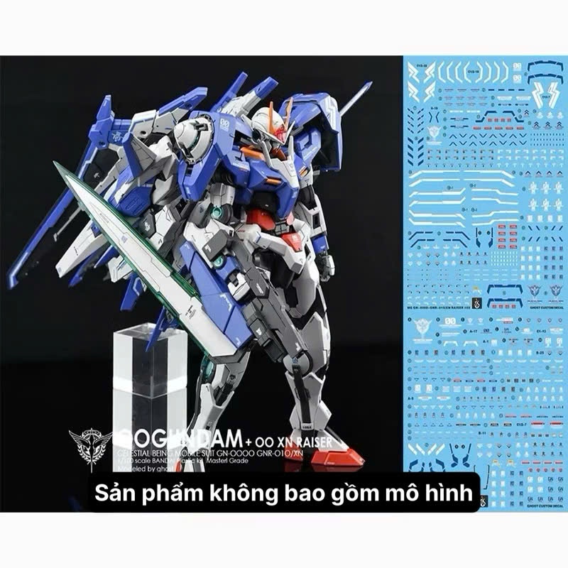 [Ghost/G-rework] Gundam MG 00 XN Raiser Model Water Decal/Decal
