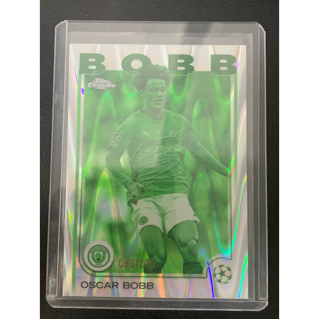 การ์ดฟุตบอลลิมิเต็ด R269 Oscar Bobb /225 Manchester City Topps Chrome 2024/25