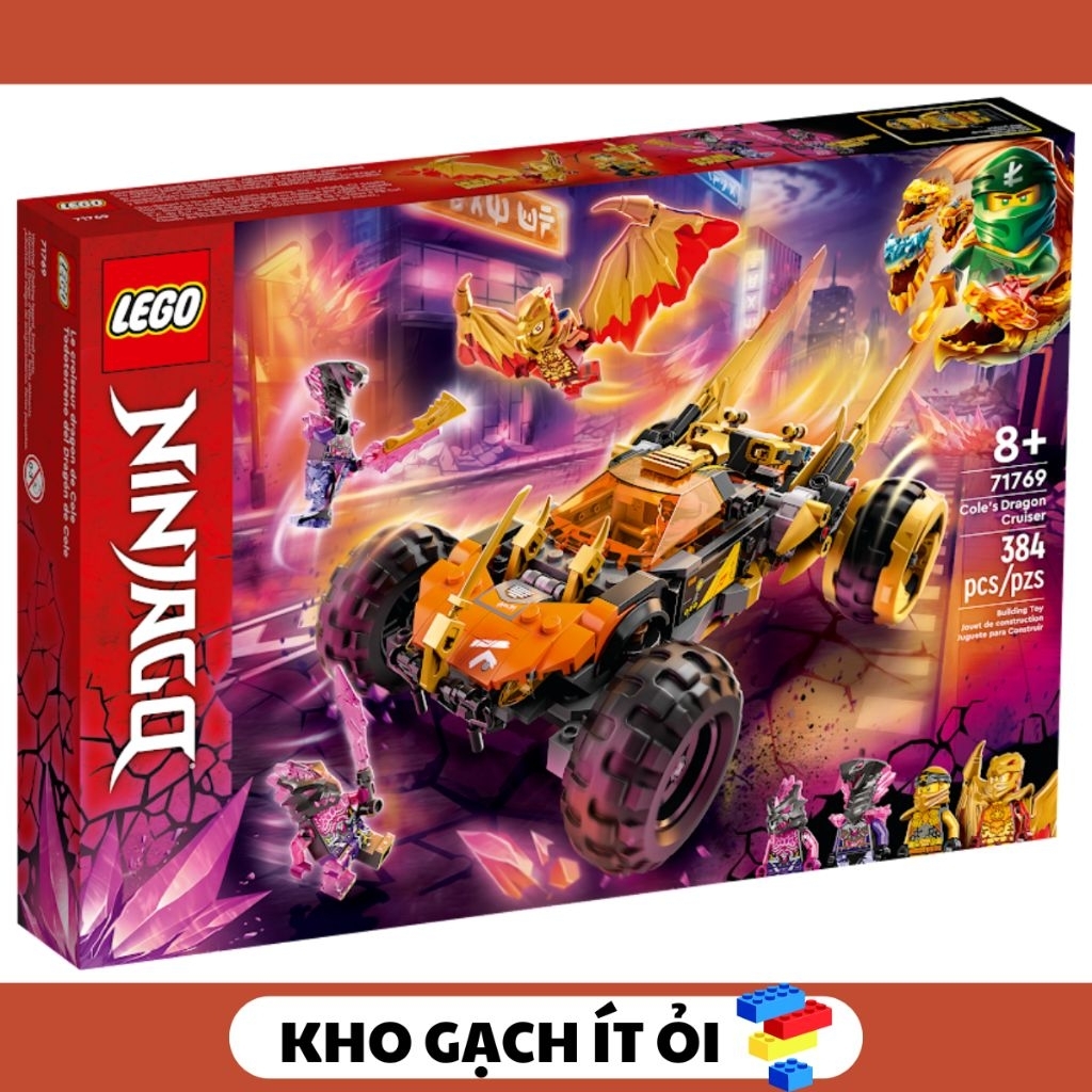 Lego Ninjago 71769 - อิฐ + หนังสือ - Coles Dragon Cruiser