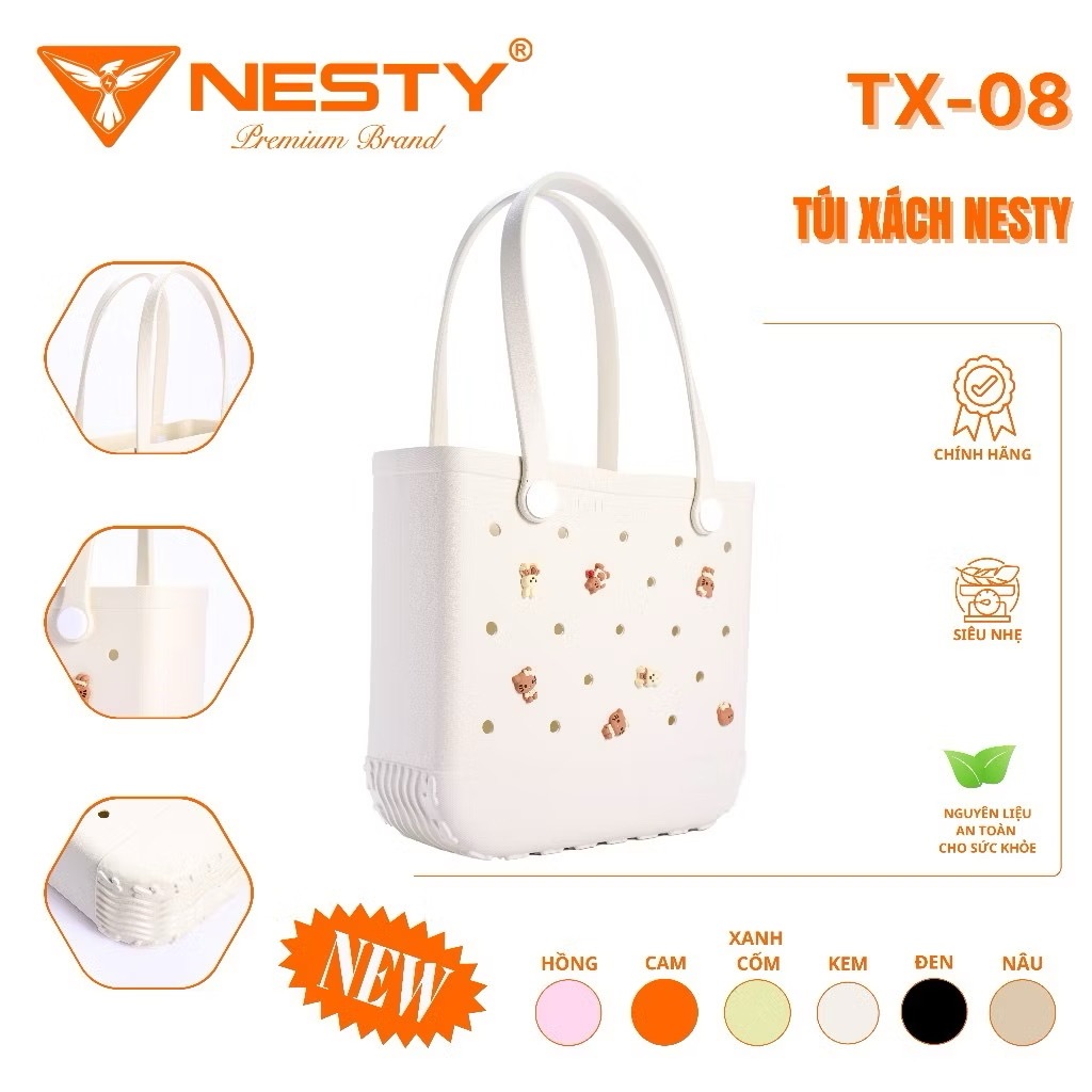 [TX08] [ฟรีเสน่ห์ 12 อัน] กระเป๋าถือ EVA Nesty TX08 รูปแบบที่สวยงาม แฟชั่น กันน้ํา แสงอัลตร้าเพียง 6