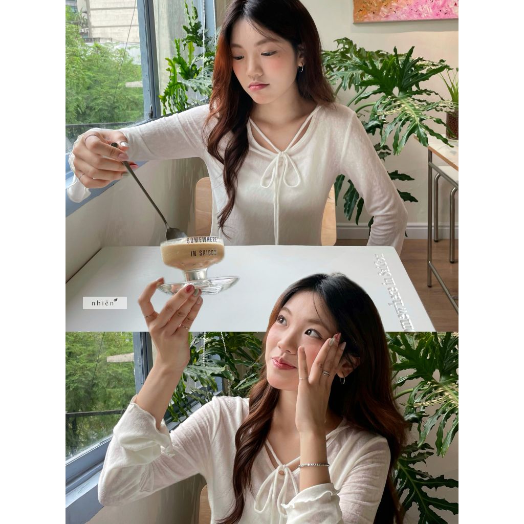 Sooya Set - ชุดเสื้อยืดพร้อมเสื้อ 2 ชิ้น nhien.official SET36