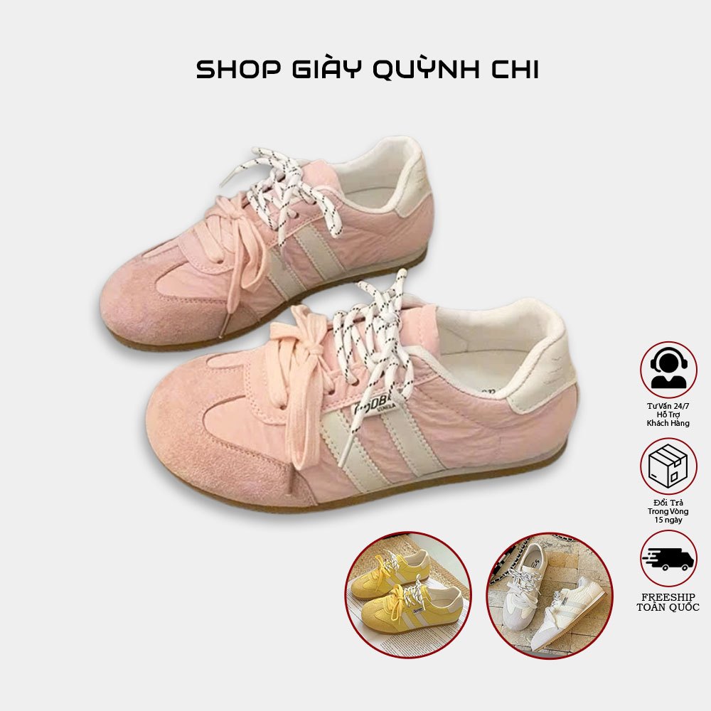 GOBY Basic Lightweight 2-Strap Shoes - Hottrend 2025 (สีชมพูพาสเทล, ครีม, เหลือง - ไซส์ 36-40) (QC P