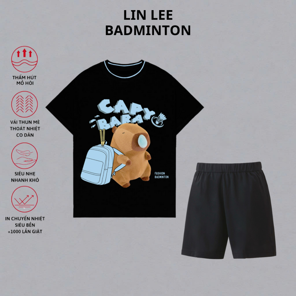 I LOVE BADMINTON เสื้อผ้าแบดมินตันการแข่งขันระดับมืออาชีพ TT734