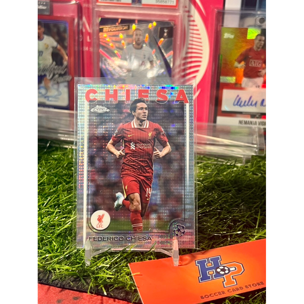 Federico Chiesa Pulsar Topps Chrome UCL 2024/25 การ์ดฟุตบอล